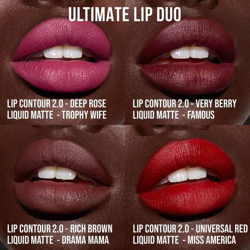 HUDA BEAUTY Lip Contour 2.0 Automatic Matte Lip Pencil Very Berry - Image 4