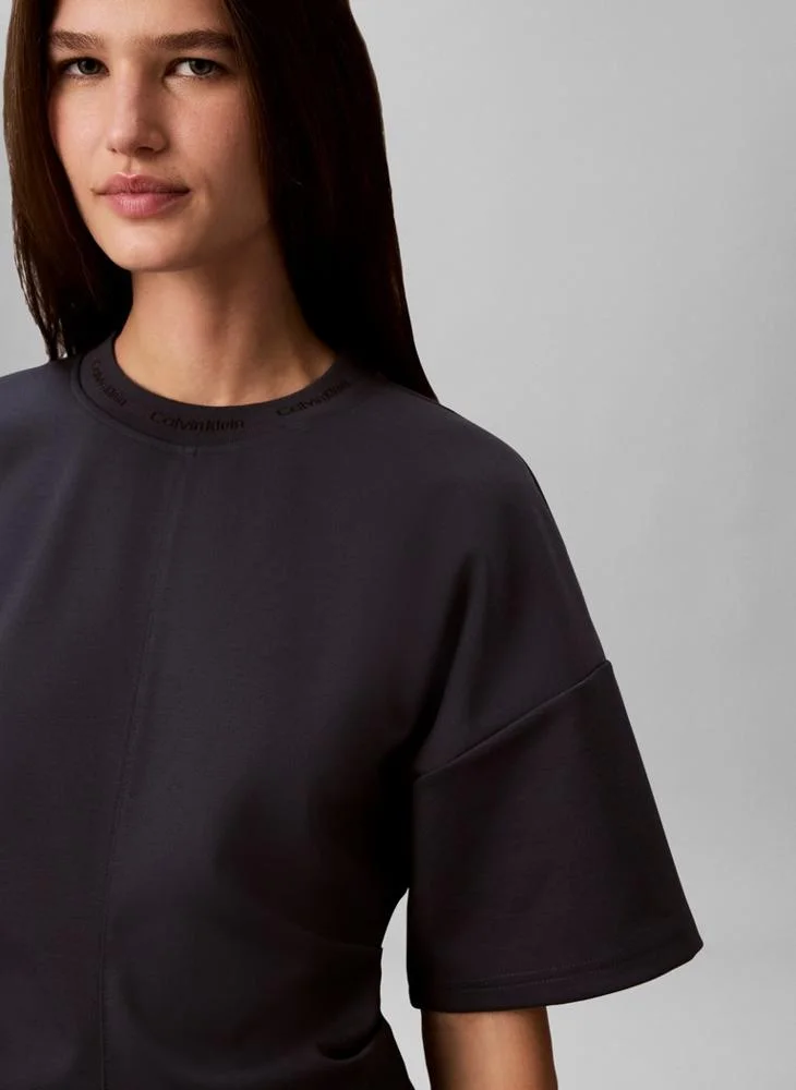 Calvin Klein Jeans  Logo Jacquard Boxy T-Shirt for Women | Best Price UAE