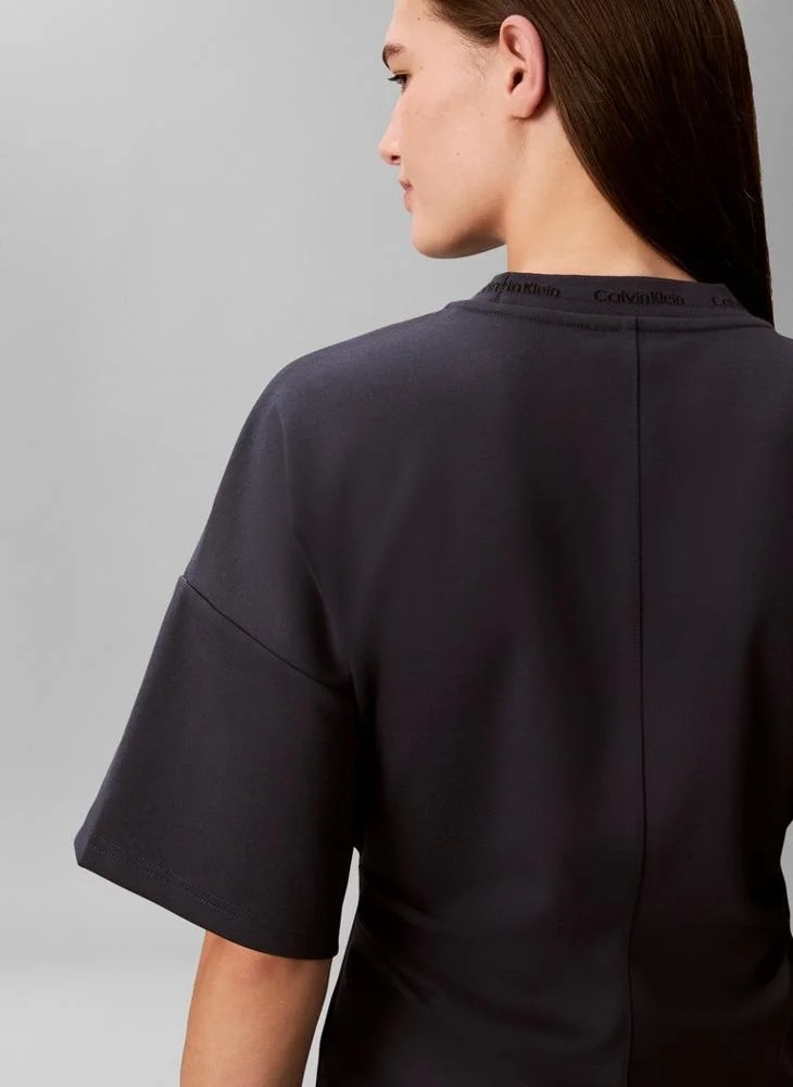 Calvin Klein Jeans  Logo Jacquard Boxy T-Shirt for Women | Best Price UAE