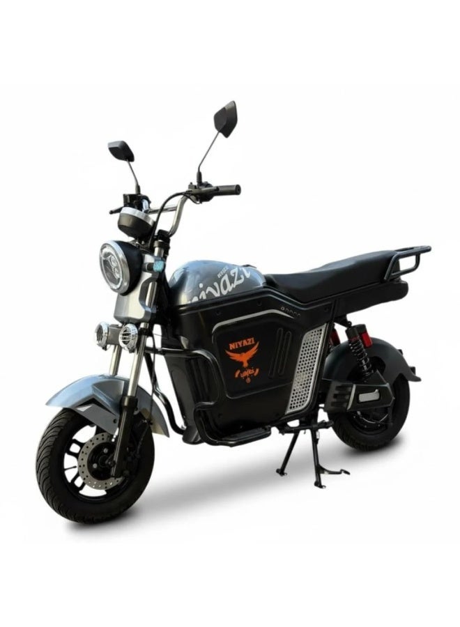 سكوتر كهربائي للكبار ببطارية ليثيوم 60V وقوة 1500W مع كفرات تيوب بلس وتشغيل NFC وفرامل زيت - Image 1