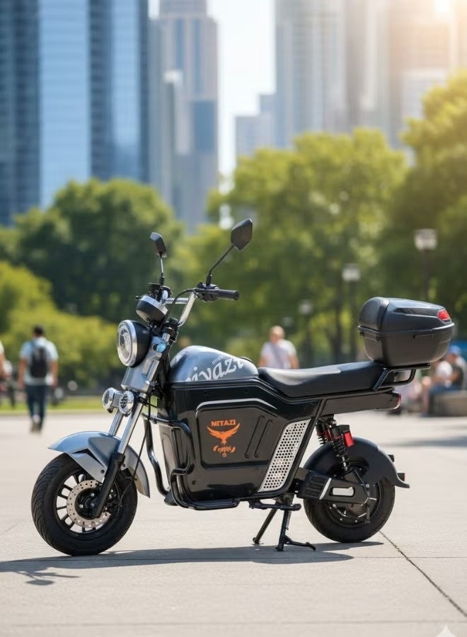 سكوتر كهربائي للكبار ببطارية ليثيوم 60V وقوة 1500W مع كفرات تيوب بلس وتشغيل NFC وفرامل زيت - Image 5