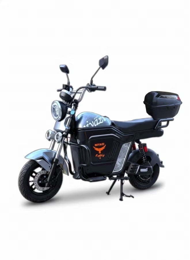 سكوتر كهربائي للكبار ببطارية ليثيوم 60V وقوة 1500W مع كفرات تيوب بلس وتشغيل NFC وفرامل زيت - Image 2