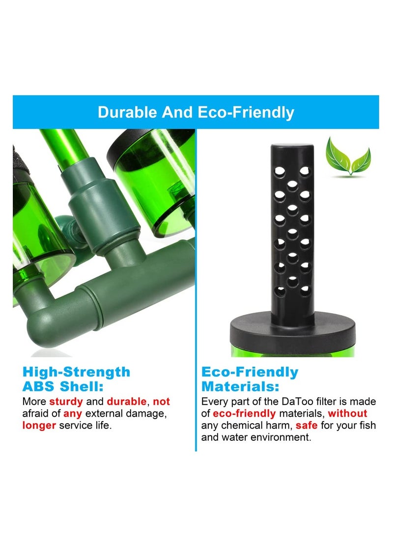 KASTWAVE Aquarium Sponge Filter, Fish Tank Foam Filter Quiet Submersible Bio Sponge Filter with 2 Spare Sponges - Image 4