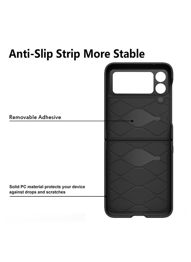 Aookay - Case For Samsung Galaxy Z Flip 4, Built In Front Screen Protector, Shock Resistant And Fall Proof, Hidden Hinge Ultra Slim Fashion Suitcase Shaped Protection Cover for Flip 4 - Image 1