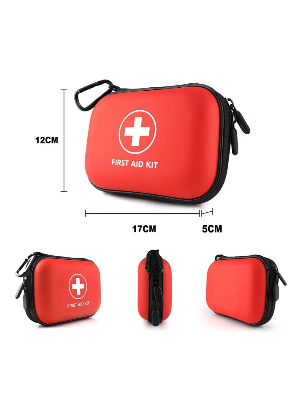 104-Piece First Aid Kit Set For Minor Cuts, Scrapes, Sprains & Burns, Ideal for Home, Car, Travel and Outdoor Emergencies Medical Kit 