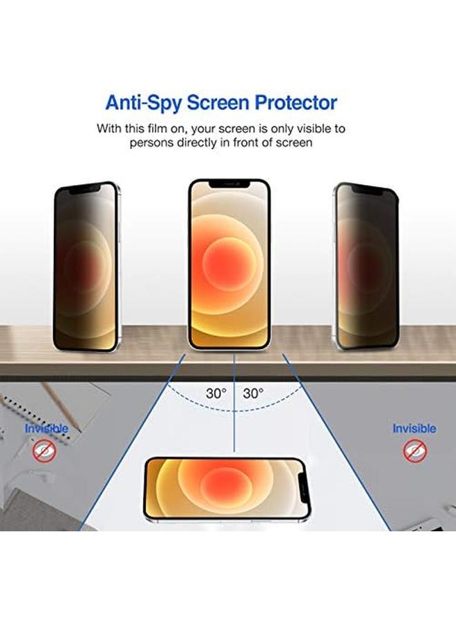 Procases 2 Pack Iphone 12 Pro Iphone 12 6.1 Inch 2020 Privacy Screen Protector Anti Spying Dark Tempered Glass Screen Film Guard Iphone 12 Pro 5G Screen Protector - Image 4