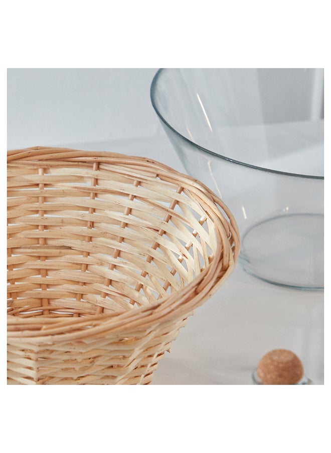 Home Box طقم أوعية تقديم زجاجية بسيطة مكون من 3 قطع مع زجاجة زيت 28.8x28.8x16.9 سم  - Image 5
