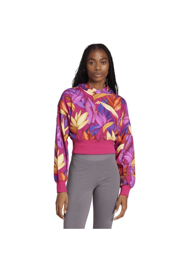 Adidas adidas FARM HOODIE Pink Training SWEATSHIRTS for Women - 2XS - Image 5