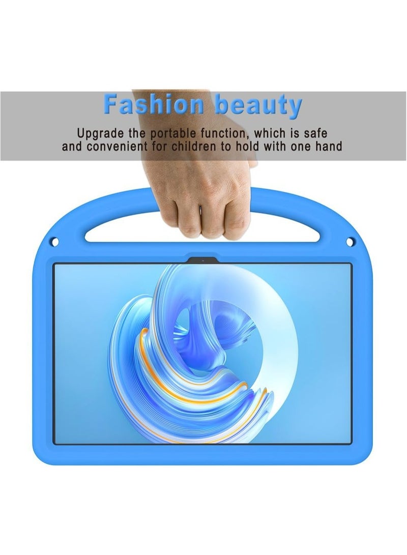 VKL Case Compatible with Honor Pad X9 11.5 Inch Case, [Kids Friendly] DIY Cute Cartoon Stickers Lightweight EVA Shockproof Handle Stand Cover with Shoulder Strap (Sky Blue) - Image 3
