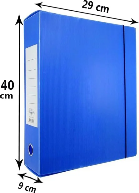 Temel Basic Archive and Project Box 29X40X9CM Blue 10-Piece