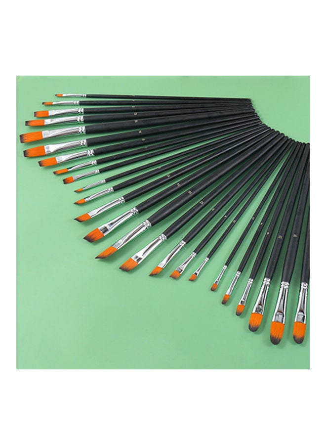 NIBEMINENT 9-Piece Artist Professional Paint Brushes Black/Silver - Image 5