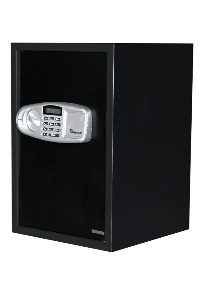 NAMSON - Electronic Digital Battery Operated Safe Deposit Box With Digital Pin Keypad And Manual Override Keys Black 52X35X36Cm - Image 1
