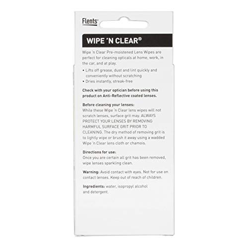 Flents Wipe 'N Clear Pre-Moistened Lens Wipes Assorted 20 Count, Made in The USA - Image 3
