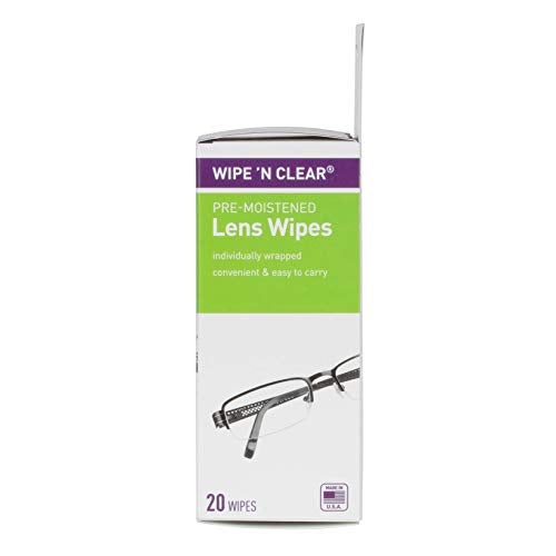 Flents Wipe 'N Clear Pre-Moistened Lens Wipes Assorted 20 Count, Made in The USA - Image 2