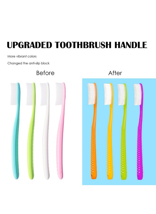 EasyHonor EasyHonor Huge Head Toothbrush, Big Toothbrush, Giant Head Toothbrush, Hard & Firm Toothbrush bristles BPA Free for Proper Dental Care 4 Pack with White Hard Bristles.  - Image 2