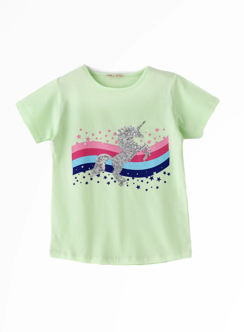 Jelliene Sunshine Squad: Girls' Comfy Cotton Tees Playful Prints & Summer Fun