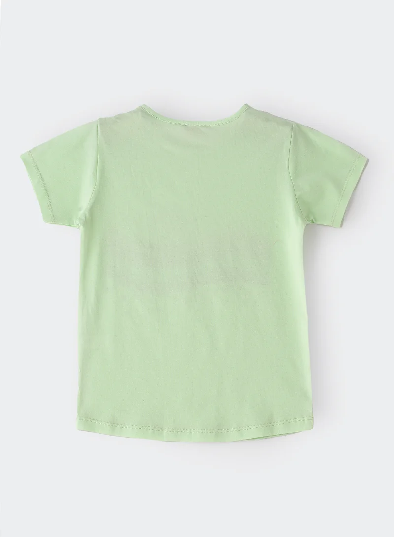 Jelliene Sunshine Squad: Girls' Comfy Cotton Tees Playful Prints & Summer Fun