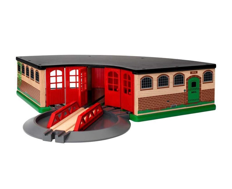 BRIO World  33736 Grand Roundhouse  Ultimate Train Set Accessory  Accommodates 5 Trains  Rotating Switch Turntable  Compatible with All BRIO Railway Toys  Perfect for Kids Ages 3 - Image 3