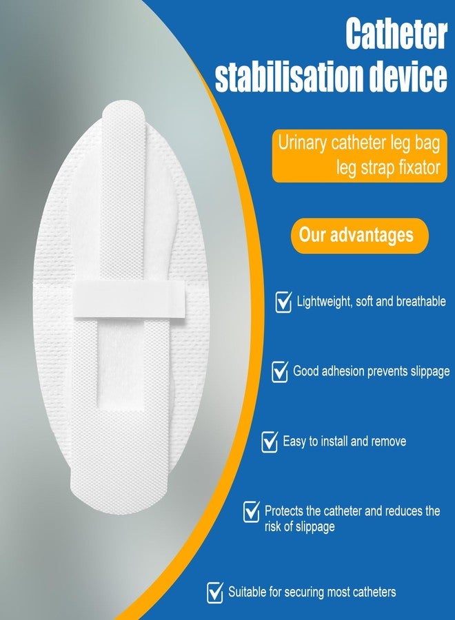 Pretwad Catheter Stabilization Devices - 8 PCS Self-High Adhesive Catheter Holder, Catheters Urinary Leg Bag Legband Holder, Catheters Urinary Legband Holder Sticker for Single/Double Tubes & Leg Bags - Image 3