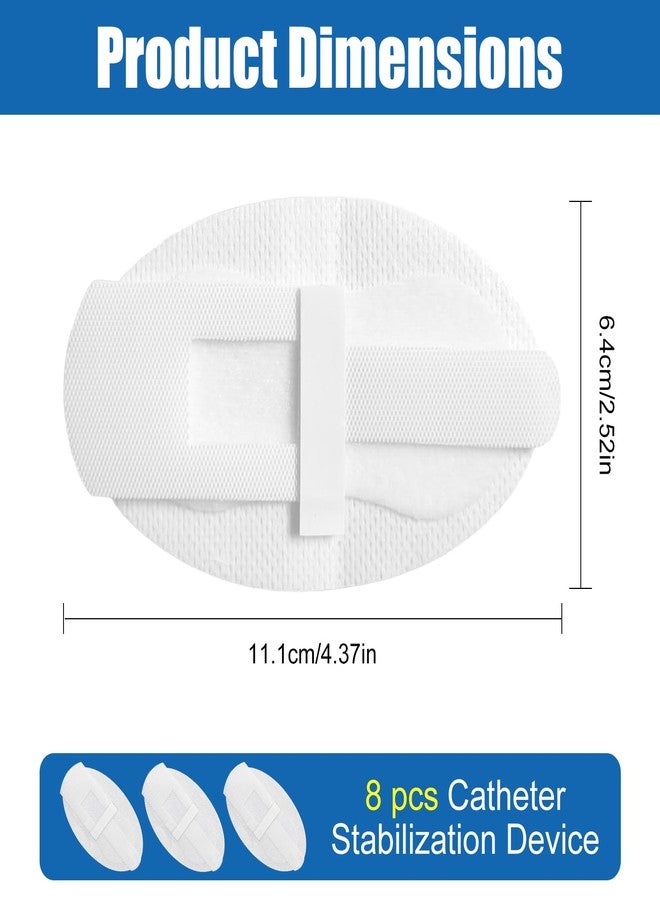 Pretwad Catheter Stabilization Devices - 8 PCS Self-High Adhesive Catheter Holder, Catheters Urinary Leg Bag Legband Holder, Catheters Urinary Legband Holder Sticker for Single/Double Tubes & Leg Bags - Image 2