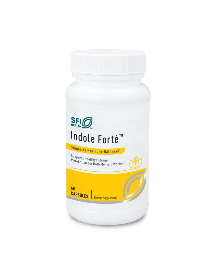 Klaire Labs - Klaire Labs Indole Forte - Diindolylmethane (DIM) & Indole-3-Carbinol Detox Support for Men & Women, Formula with Compounds Found in Broccoli & Cabbage (60 Capsules) - Image 1