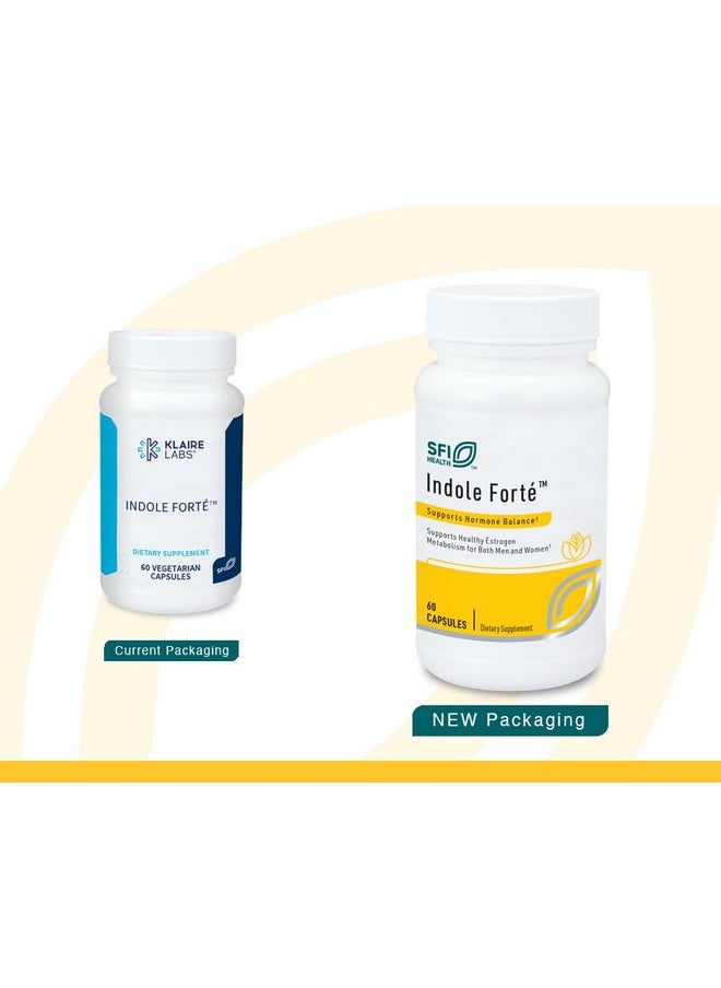 Klaire Labs - Klaire Labs Indole Forte - Diindolylmethane (DIM) & Indole-3-Carbinol Detox Support for Men & Women, Formula with Compounds Found in Broccoli & Cabbage (60 Capsules) - Image 1