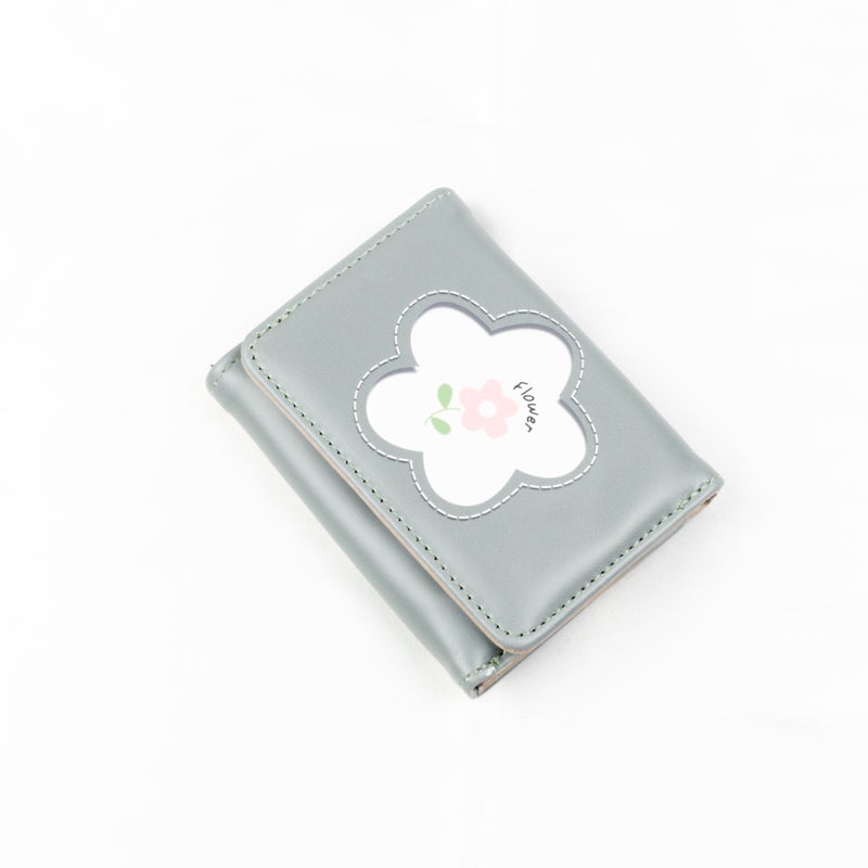 The Black Pearl Accessories Leather Flip Wallet & Card Holder with Multiple Pockets - Green - Image 1