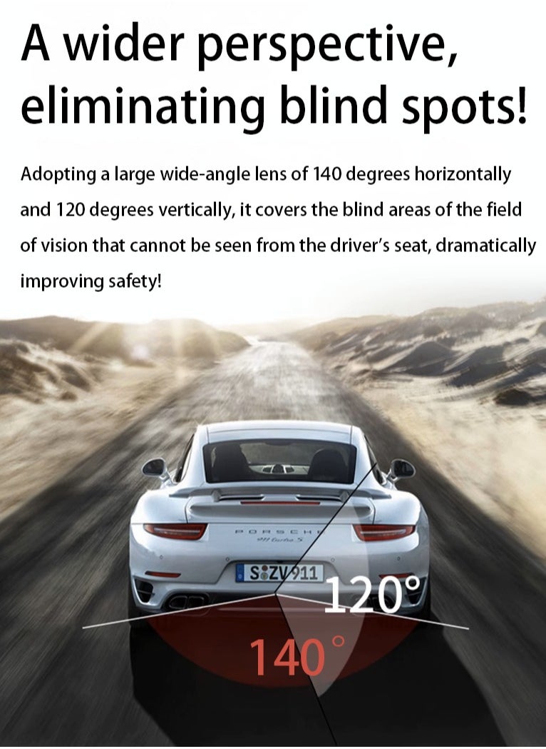 AHD Rearview Camera – Ultimate Waterproof, Shockproof, Night Vision, 140° Wide Angle for Safe and Easy Reversing,Easy to installation