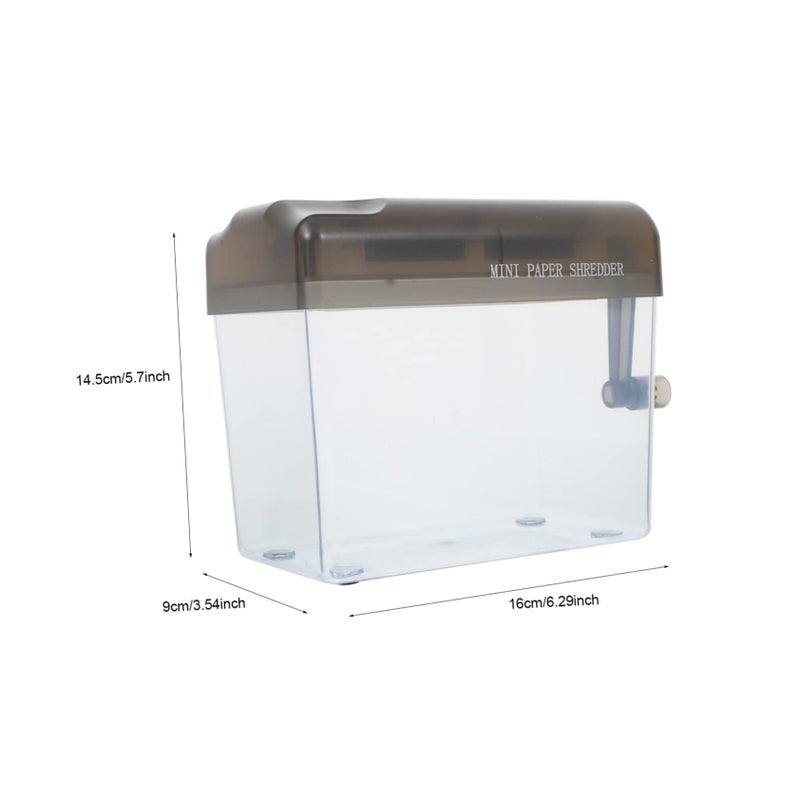 Portable Mini Manual Paper Shredder Cutter For Home Use Handheld Strips - Image 3