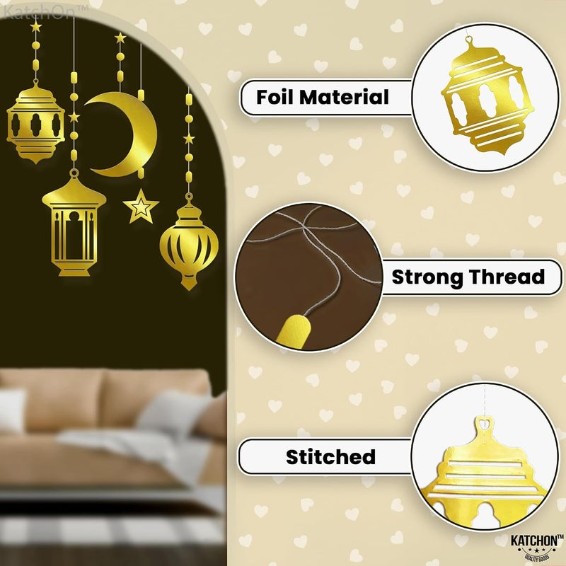 KatchOn Eid Mubarak Garland Decor – Islamic Eid Party Garland for Decorations – Pack of 1 - Image 4