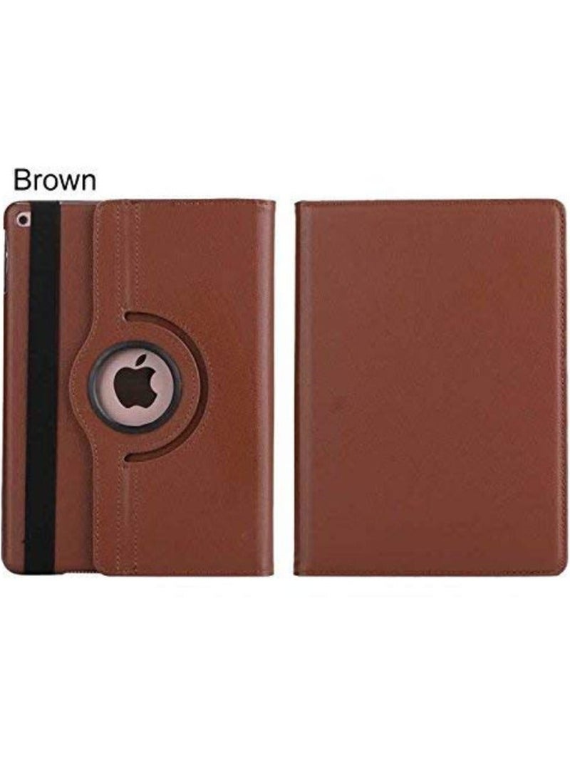 MUNTAQI Smart 360 Degree Rotating Stand Case Cover for Apple iPad 10.2 Inch (9th Gen 2021, 8th Gen 2020, 7th Gen 2019) - Brown - Image 2