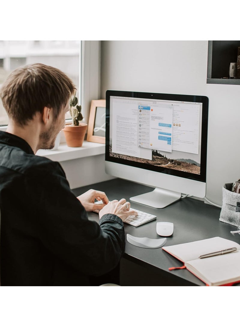 Loquat 2 PCS Ergonomic Mouse Wrist Rests, Black/Gray, for Pain Relief  Pressure Release During Office, Gaming, Coding - Image 5