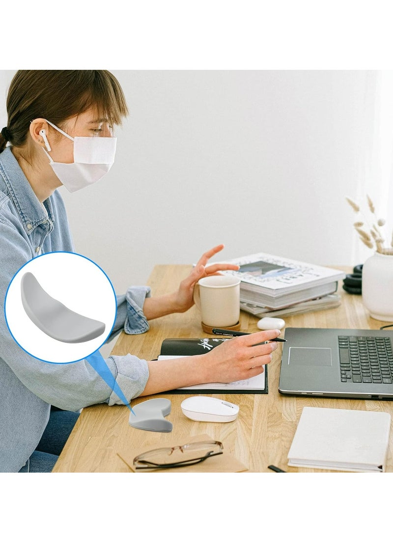 Loquat 2 PCS Ergonomic Mouse Wrist Rests, Black/Gray, for Pain Relief  Pressure Release During Office, Gaming, Coding - Image 4