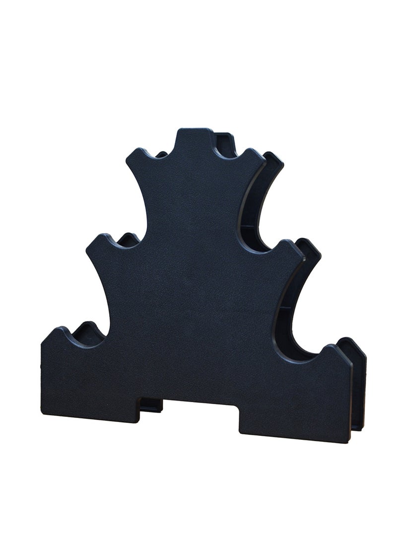 ماس لوازم اللياقة البدنية حامل حامل الدمبل 3 طبقات إطار تخزين ملحقات حامل القرفصاء، حامل عرض الدمبل، أقواس الدمبل، سوار الدمبل، مجموعة دمبل ثقيلة للأطفال - Image 2