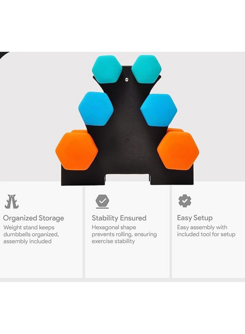 ماس لوازم اللياقة البدنية حامل حامل الدمبل 3 طبقات إطار تخزين ملحقات حامل القرفصاء، حامل عرض الدمبل، أقواس الدمبل، سوار الدمبل، مجموعة دمبل ثقيلة للأطفال - Image 3