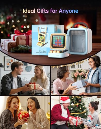 Divoom Ditoo Pro Retro Pixel Art Game Bluetooth Speaker with 16X16 LED App Controlled Front Screen Blue - Image 3