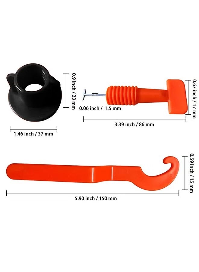 Realfrog 50-Piece Tile Leveling System Kit Multicolour 20.00x5.00x10.00centimeter - Image 2