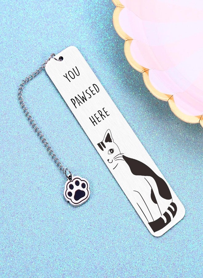NUBARKO Cute Cat Valentines Bookmarks for Women Girls, Easter Basket Stuffers for Girls Cat Gifts for Women, Bookish Gift, Lover Gifts for Woman Black Cats Stuff Gift for Woman Men Cats Lovers Black Themed - Image 5