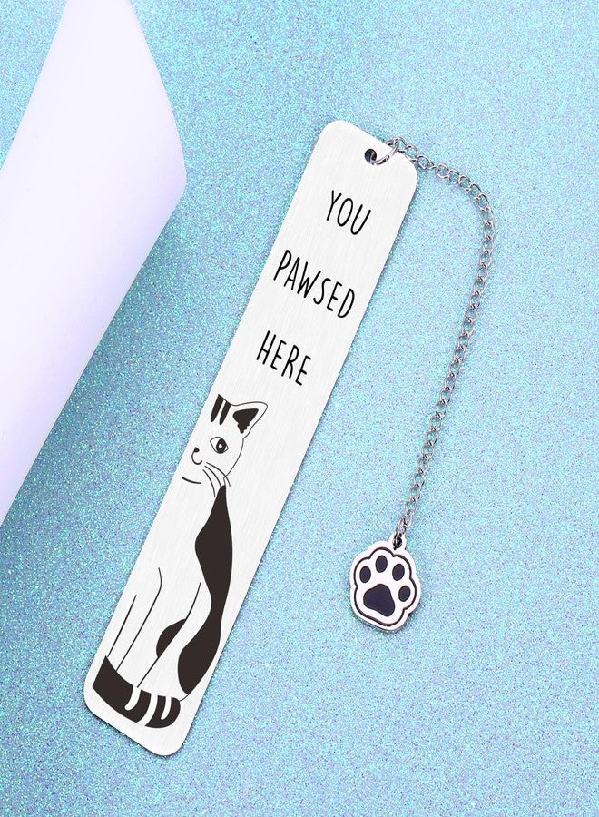 NUBARKO Cute Cat Valentines Bookmarks for Women Girls, Easter Basket Stuffers for Girls Cat Gifts for Women, Bookish Gift, Lover Gifts for Woman Black Cats Stuff Gift for Woman Men Cats Lovers Black Themed - Image 4
