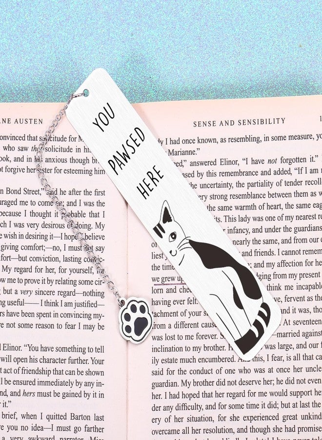 NUBARKO Cute Cat Valentines Bookmarks for Women Girls, Easter Basket Stuffers for Girls Cat Gifts for Women, Bookish Gift, Lover Gifts for Woman Black Cats Stuff Gift for Woman Men Cats Lovers Black Themed - Image 3