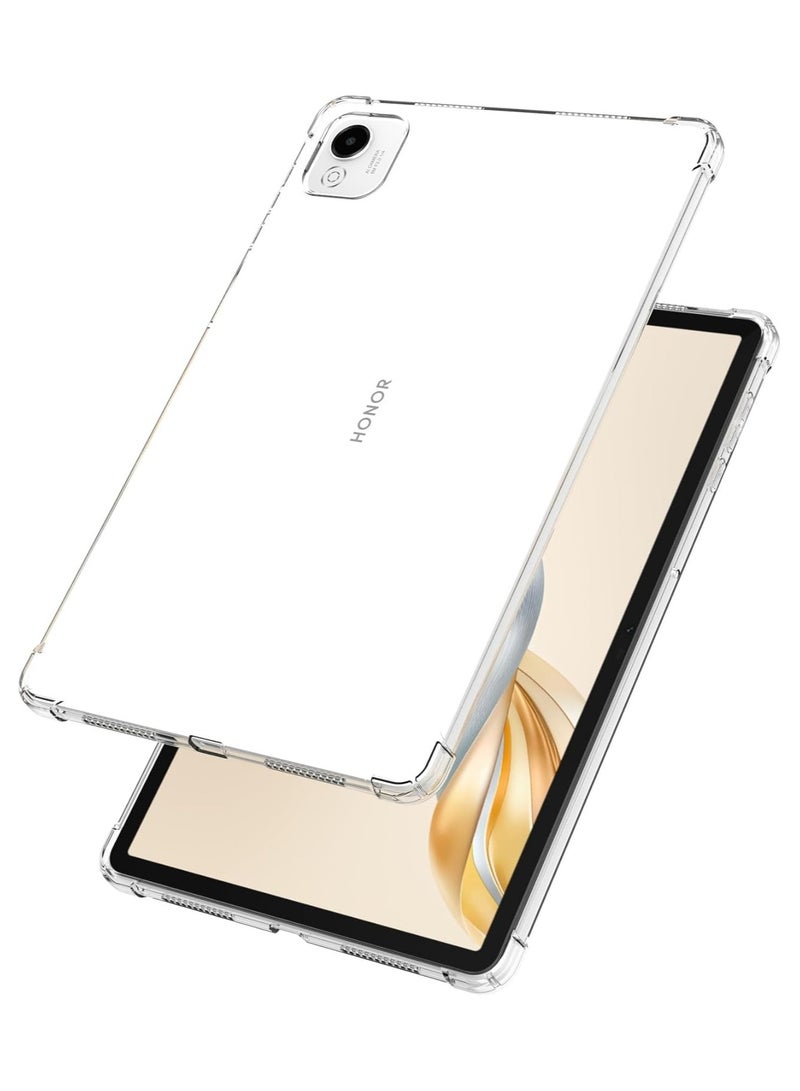 [1+2 Sets] For Honor Pad X9a 11.5 inch Tablet Case & Screen Protector Soft Silicone Shock Absorption Protective Cover 9H Tempered Glass Film HD Clear Scratch Resistant Bubble-Free Easy Installation  - Image 2
