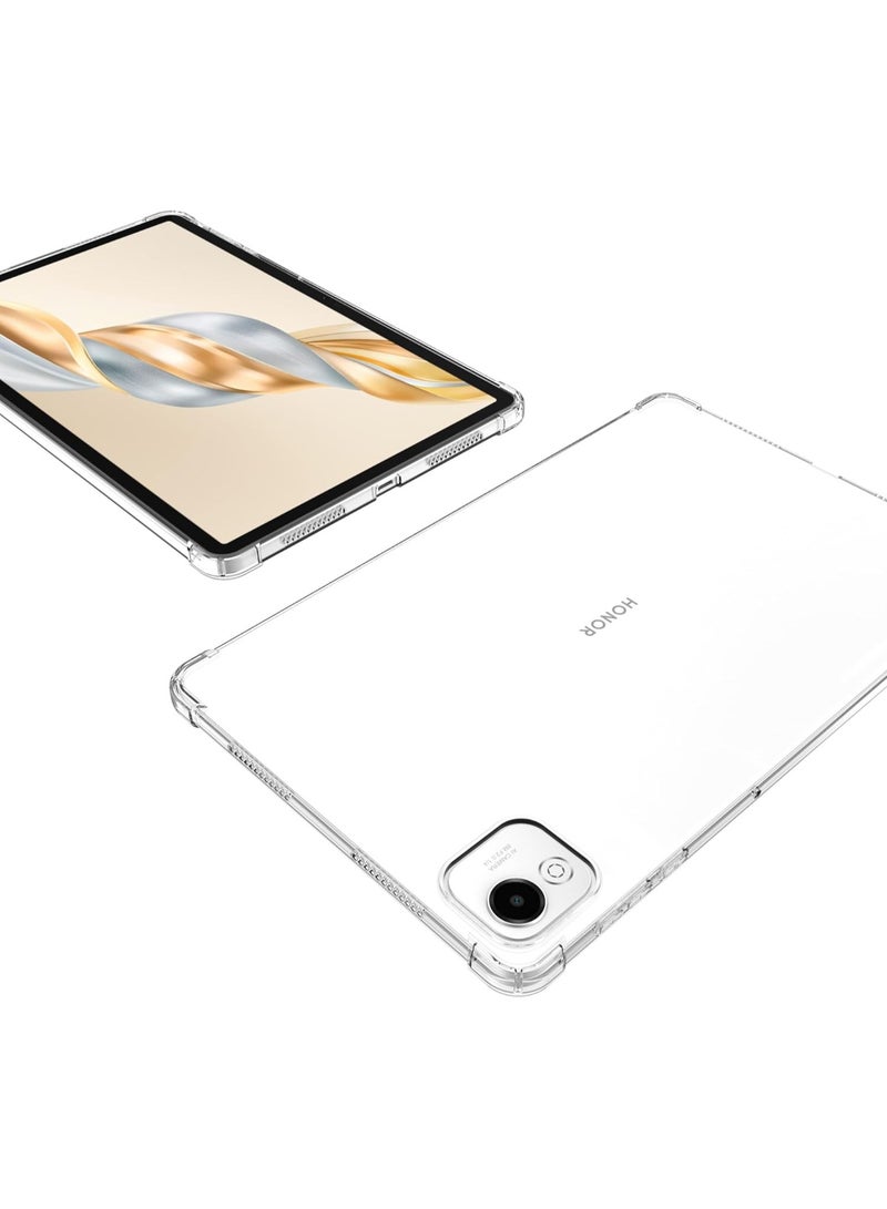 [1+2 Sets] For Honor Pad X9a 11.5 inch Tablet Case & Screen Protector Soft Silicone Shock Absorption Protective Cover 9H Tempered Glass Film HD Clear Scratch Resistant Bubble-Free Easy Installation  - Image 3