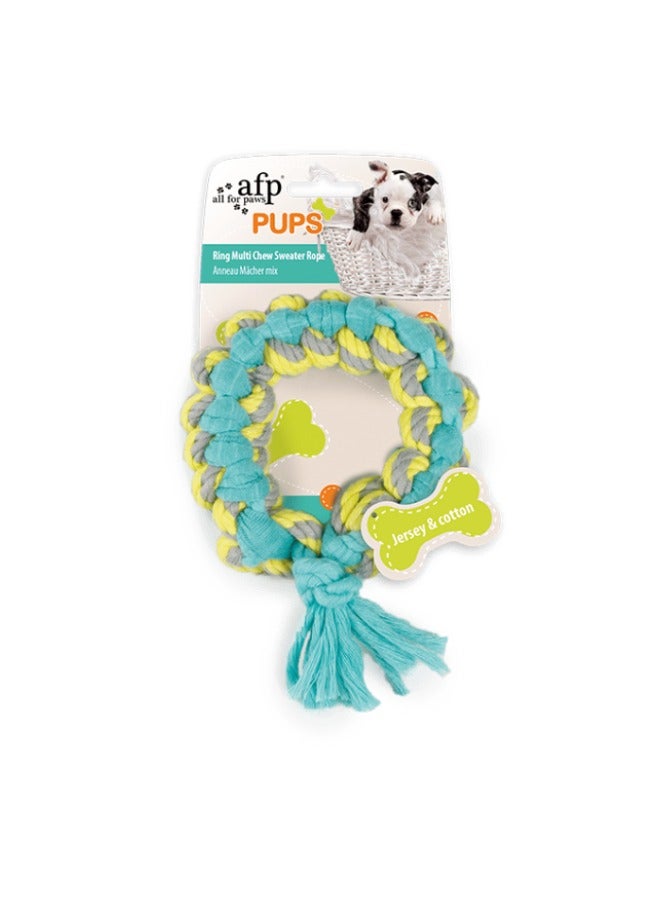 all for paws Pups Ring Multi Chew Sweater Rope
