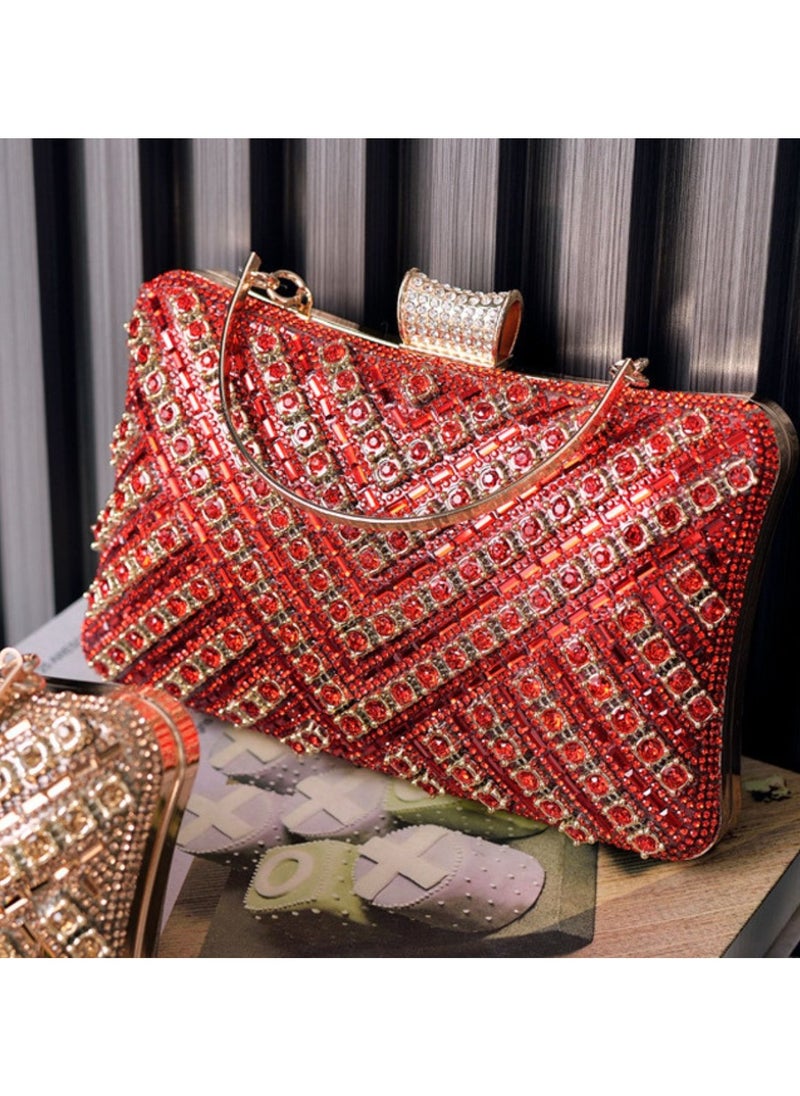 Miluraining - Women Clutch Bag Evening Bag Purse with rhinestone diamond decoration decoration Small Crossbody Bag Handbag Shoulder Bag Satchel Bags Suitable for Party Prom Wedding - Image 1