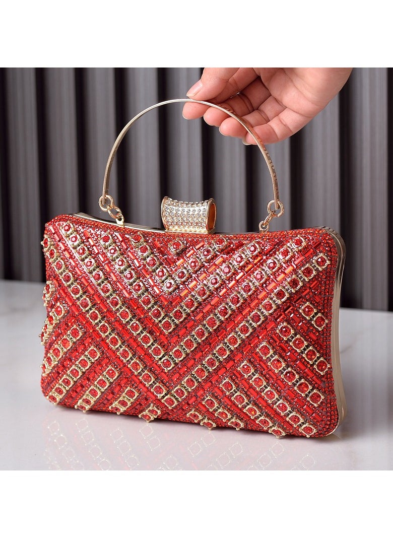 Miluraining - Women Clutch Bag Evening Bag Purse with rhinestone diamond decoration decoration Small Crossbody Bag Handbag Shoulder Bag Satchel Bags Suitable for Party Prom Wedding - Image 1