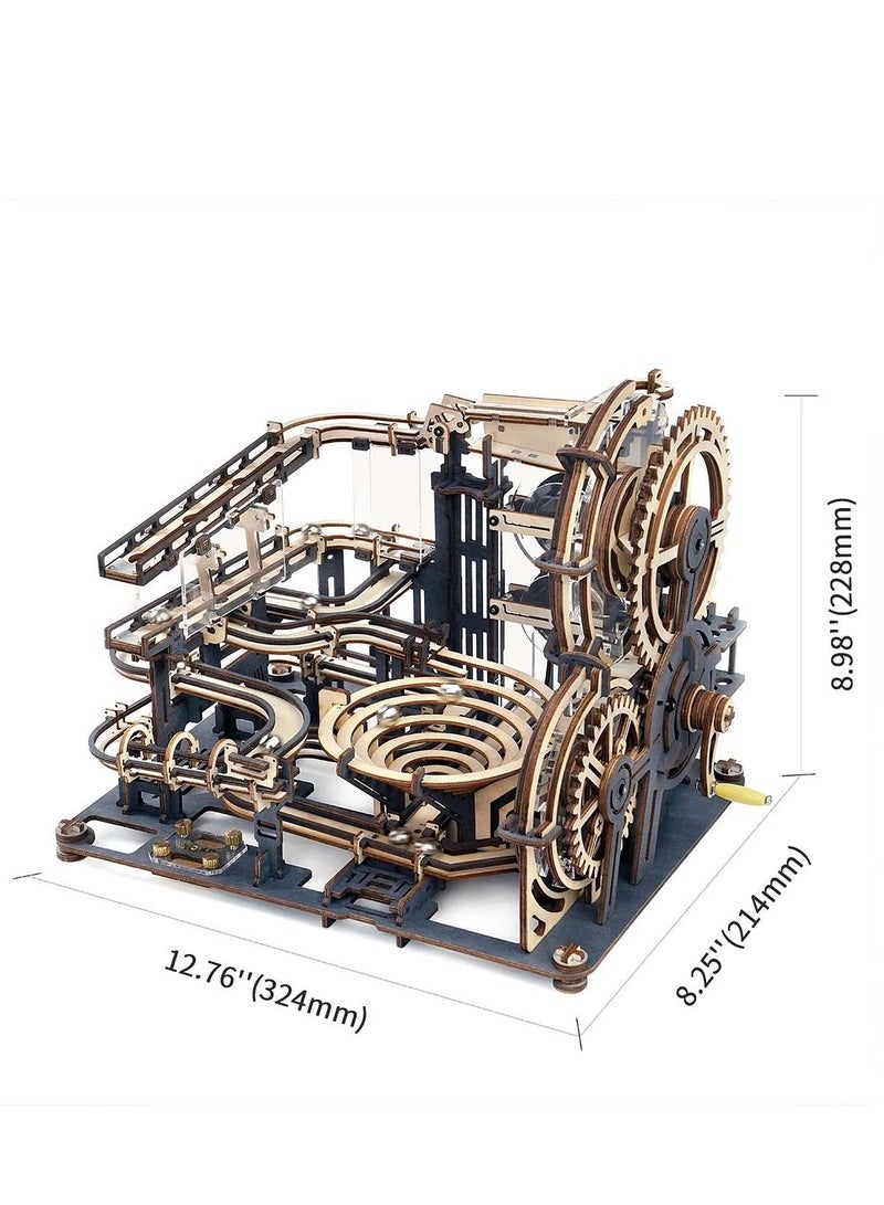 Robotime ROKR Marble Night City LGA01 Marble Run, Assembly Brain Teaser 3D Wooden Puzzle DIY Build Model Crafts Kits, Unique Home Decor Birthday Gifts for Teens or Adults - Image 2