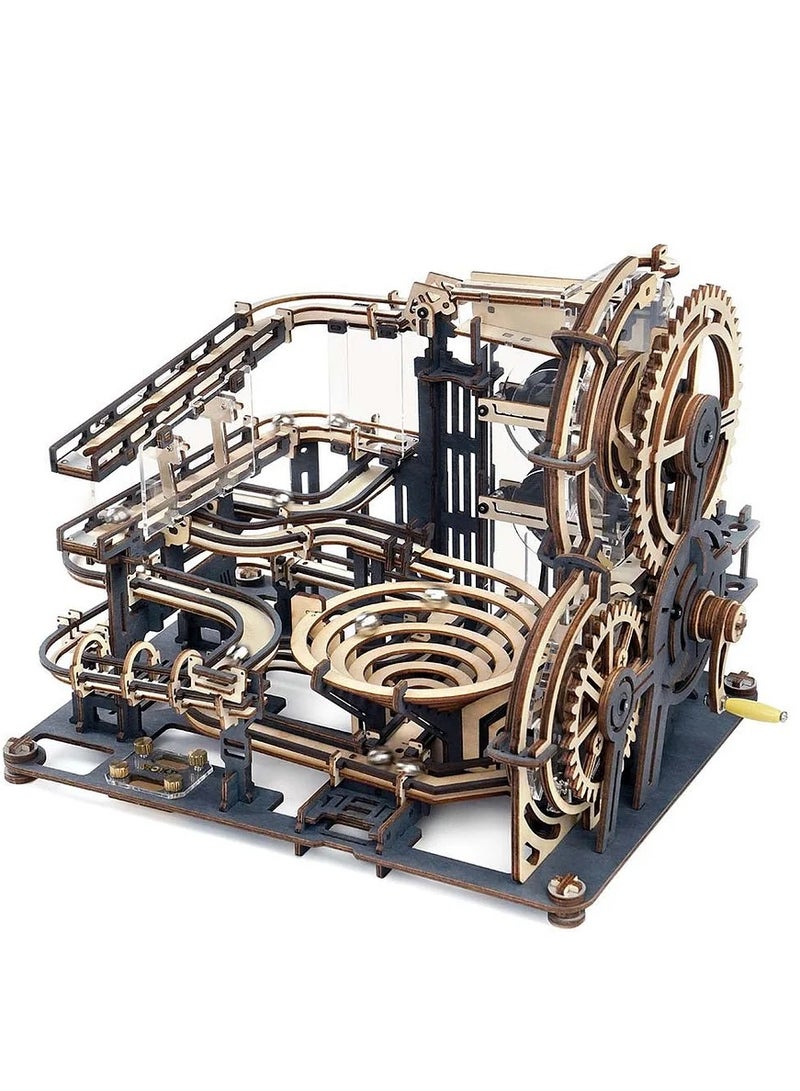 Robotime ROKR Marble Night City LGA01 Marble Run, Assembly Brain Teaser 3D Wooden Puzzle DIY Build Model Crafts Kits, Unique Home Decor Birthday Gifts for Teens or Adults - Image 1
