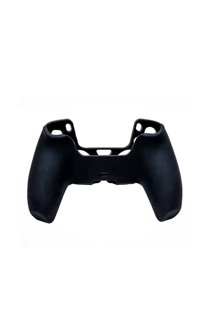 SMARTTECH غطاء سيليكون لوحدة تحكم PS5 DualSense - جراب مضاد للانزلاق ومضاد للخدش مع أغطية عصا التحكم باللون الأسود - Image 4