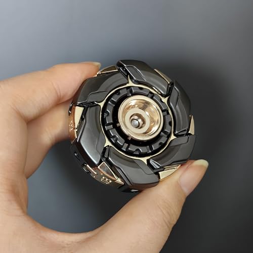 T-Conceal EDC Fidget Sliders Open Armor Spinning TopFidget Toys Stress Relief for Adults Magnetic Metal (Gray Gold) - Image 1