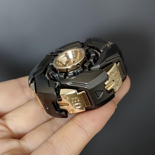 T-Conceal EDC Fidget Sliders Open Armor Spinning TopFidget Toys Stress Relief for Adults Magnetic Metal (Gray Gold) - Image 2